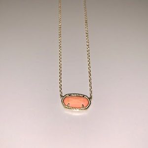 Kendra Scott Elisa pendant necklace in Coral